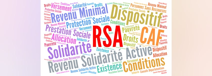 RSA, revenu solidarité active nuage de mots