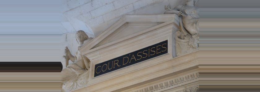Cour d’Assises au Palais de Justice de Paris (France)