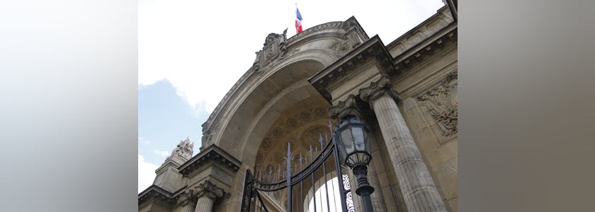 Portail d’entrée du Palais de l’Élysée à Paris