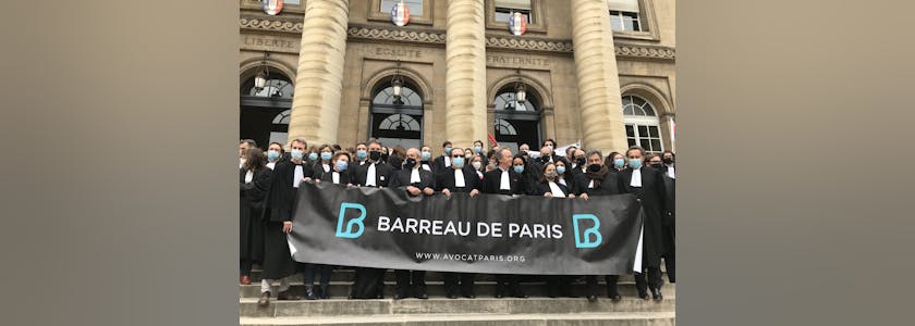 Manifestation du Barreau de Paris - 17 mars 2021