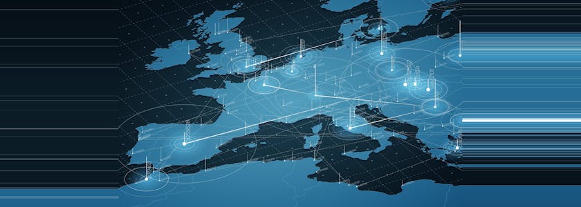 Carte d'Europe numérique