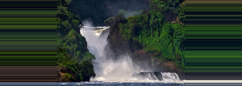 Murchison Falls, waterfall between Lake Kyoga and Lake Albert on